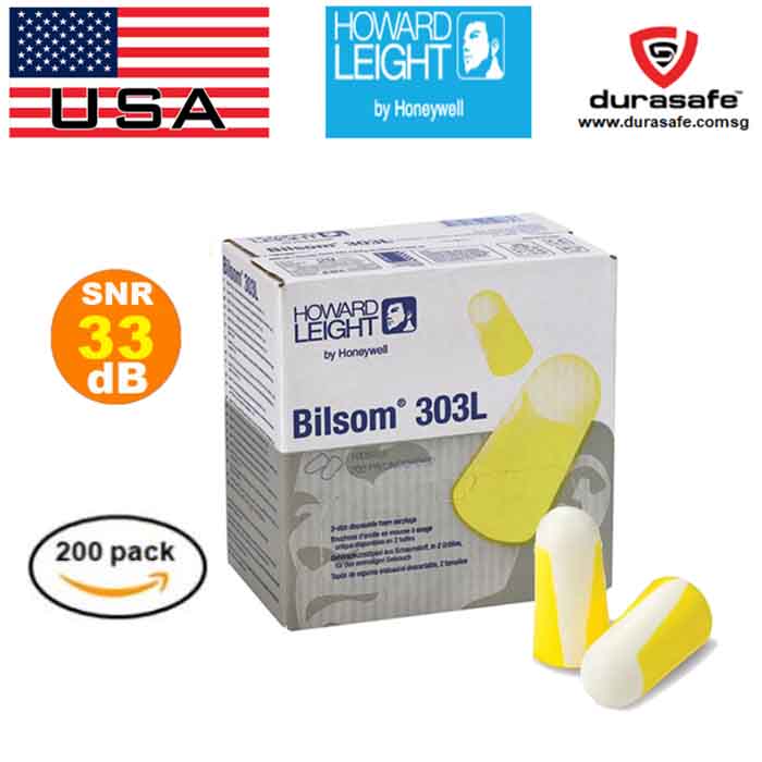 Howard Leight Bilsom 303L Earplug 200pr Box Durasafe Shop