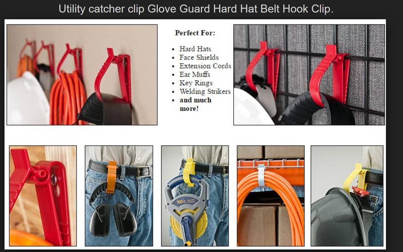 GLOVE GUARD Helmet Catcher Clip - Durasafe Shop