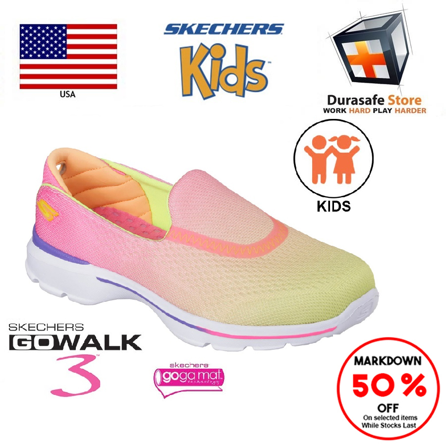 Skechers go walk 3 hot sale yellow